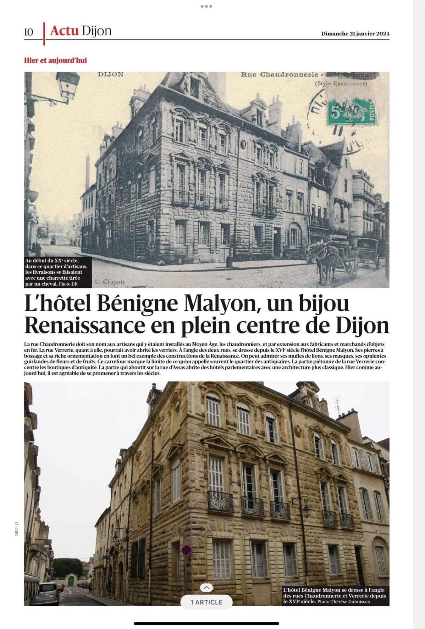 Benigne Malyon Apartment Dijon Exterior photo